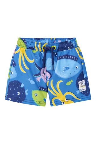 Short de bain Ocean Wonders - Bleu cobalt