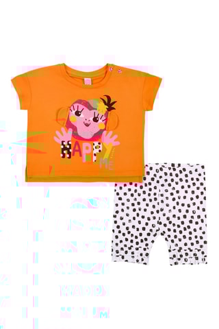 T-shirt et legging Banana Records - Orange