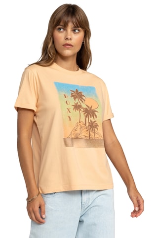 T-shirt en coton biologique - Saumon - Roxy