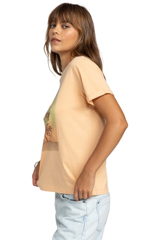 T-shirt en coton biologique - Saumon - Roxy