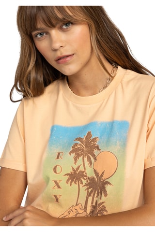 T-shirt en coton biologique - Saumon - Roxy