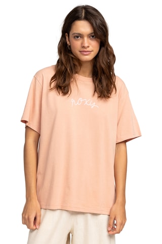 T-shirt oversize en coton biologique - Saumon - Roxy