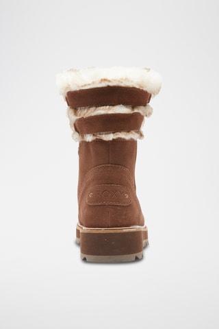 Bottines fourrées en cuir - Marron - Roxy