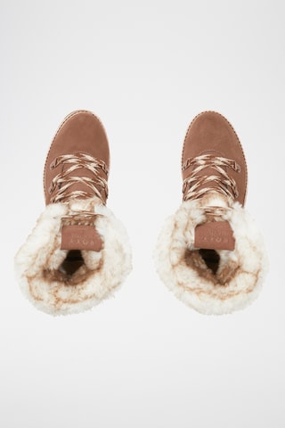 Bottines fourrées en cuir - Marron - Roxy