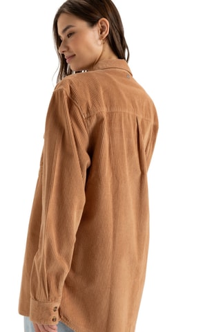 Chemisier boyfriend en velours - Camel - Roxy