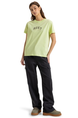 T-shirt regular en coton biologique - Vert clair - Roxy