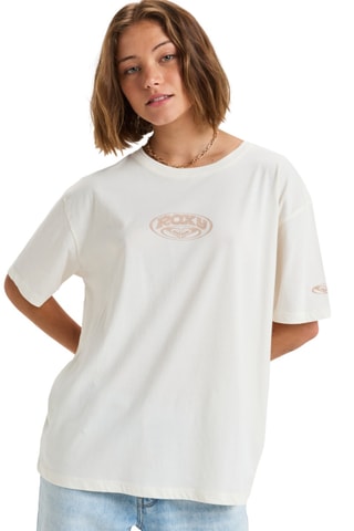 T-shirt loose en coton biologique - Blanc - Roxy