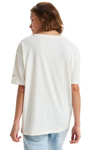 T-shirt loose en coton biologique - Blanc - Roxy