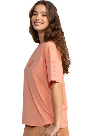 T-shirt loose en coton biologique - Rose - Roxy