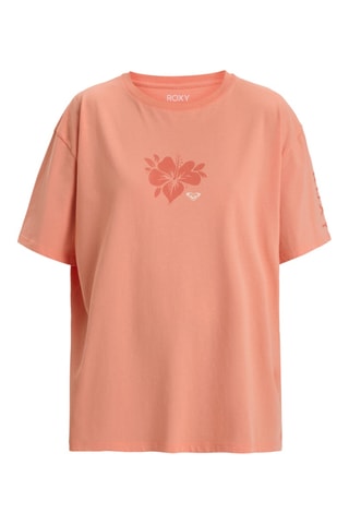 T-shirt loose en coton biologique - Rose - Roxy