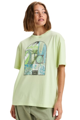T-shirt relaxed en coton biologique - Vert - Roxy