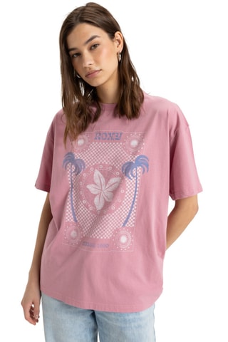 T-shirt relaxed en coton biologique - Violet - Roxy