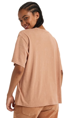 T-shirt loose en coton biologique - Marron - Roxy