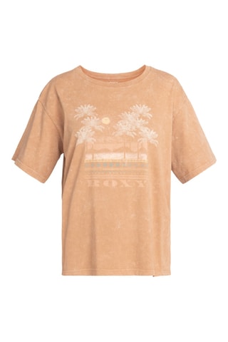 T-shirt loose en coton biologique - Marron - Roxy