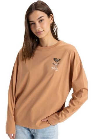 T-shirt regular en coton biologique - Marron - Roxy