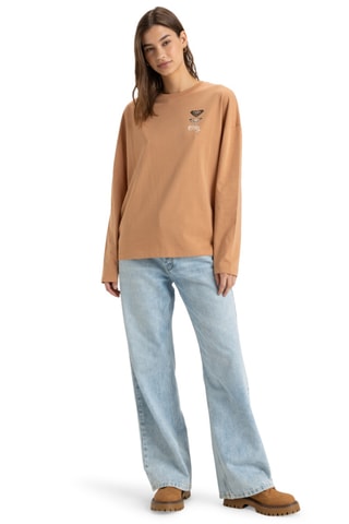T-shirt regular en coton biologique - Marron - Roxy