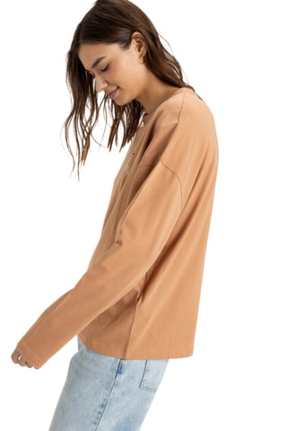T-shirt regular en coton biologique - Marron - Roxy