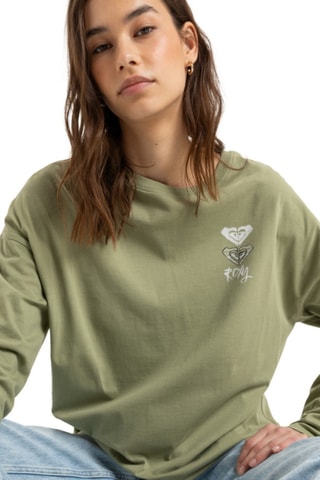 T-shirt regular en coton biologique - Vert - Roxy
