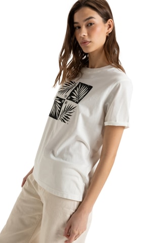 T-shirt regular en coton biologique - Blanc - Roxy