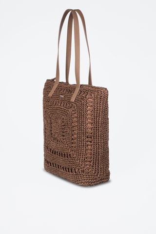 Tote bag en paille - Marron foncé - Roxy