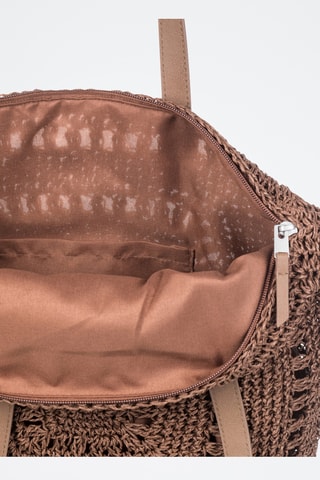 Tote bag en paille - Marron foncé - Roxy