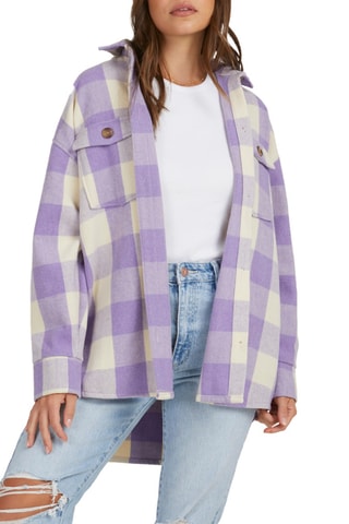 Surchemise 
Violet et beige - Roxy