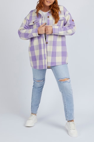 Surchemise 
Violet et beige - Roxy