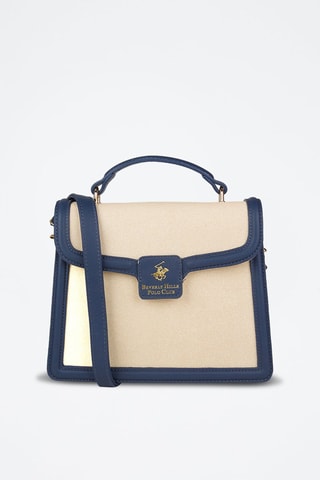Sac à main Beige et bleu marine