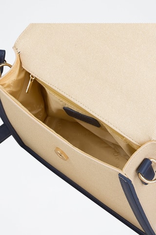Sac à main Beige et bleu marine