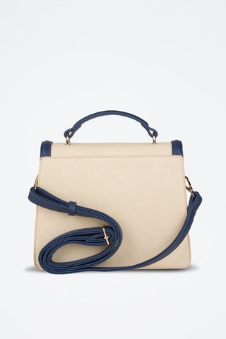 Sac à main Beige et bleu marine