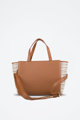 Borsa a mano - Cammello e beige