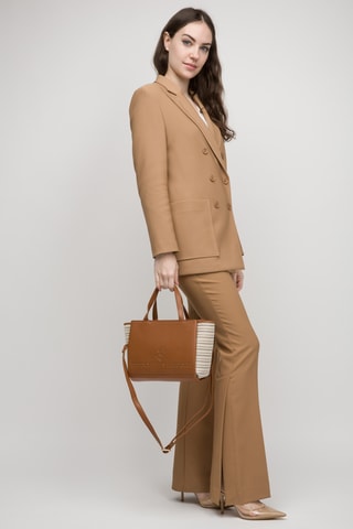 Borsa a mano - Cammello e beige