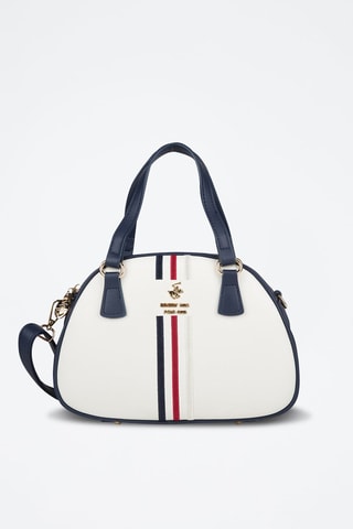 Sac à main - Blanc et bleu marine