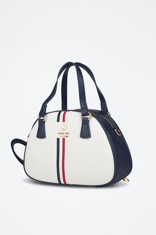 Sac à main - Blanc et bleu marine