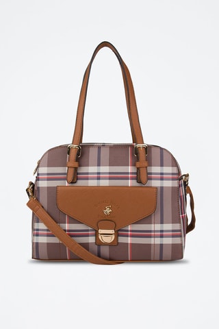 Sac porté épaule Gris et marron