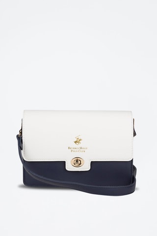 Sac bandoulière Blanc et bleu marine
