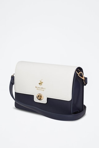 Sac bandoulière Blanc et bleu marine