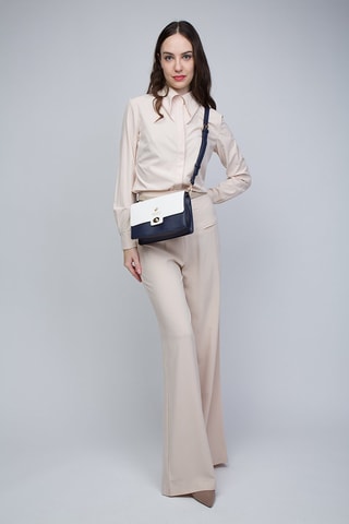 Sac bandoulière Blanc et bleu marine