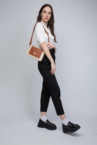 Sac bandoulière Beige et marron