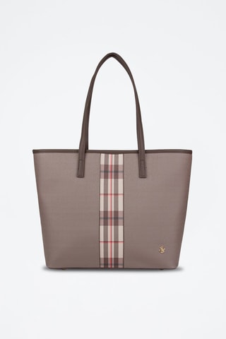 Cabas Gris et marron