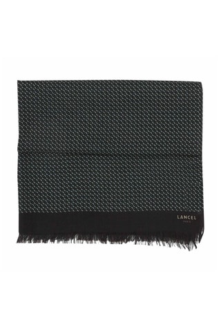 Foulard en laine - Kaki et noir