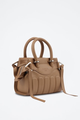 Sac à main en cuir Mini Carryall - Camel