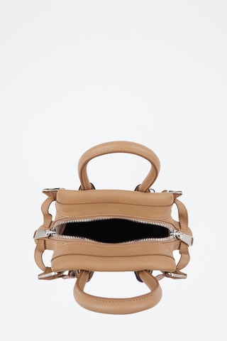 Sac à main en cuir Mini Carryall - Camel