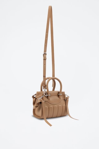 Sac à main en cuir Mini Carryall - Camel