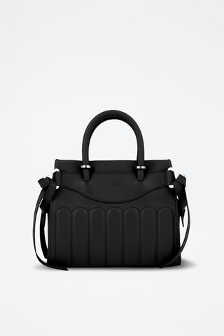 Sac à main en cuir Mini Carryall - Noir