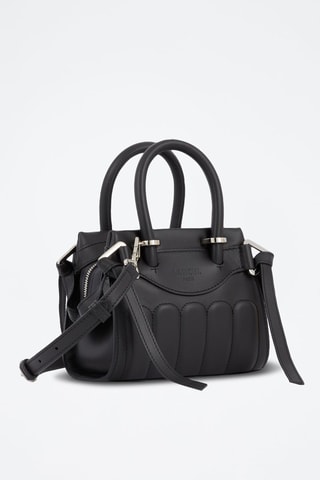 Sac à main en cuir Mini Carryall - Noir