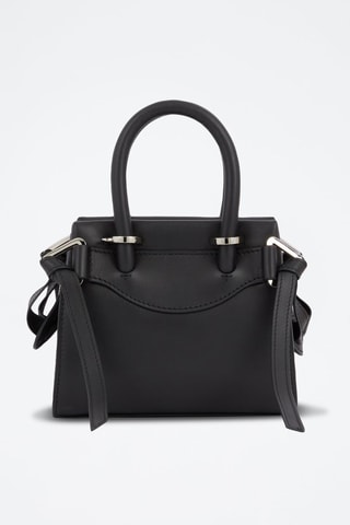 Sac à main en cuir Mini Carryall - Noir