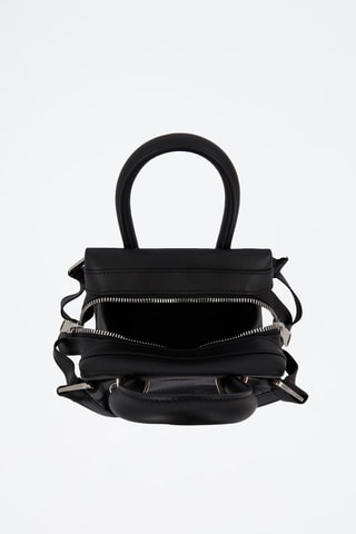 Sac à main en cuir Mini Carryall - Noir