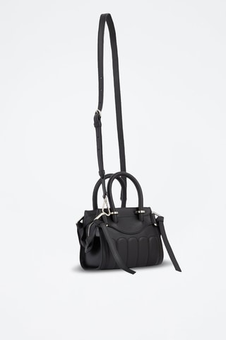 Sac à main en cuir Mini Carryall - Noir