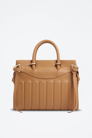 Sac à main en cuir Rodeo M - Marron clair